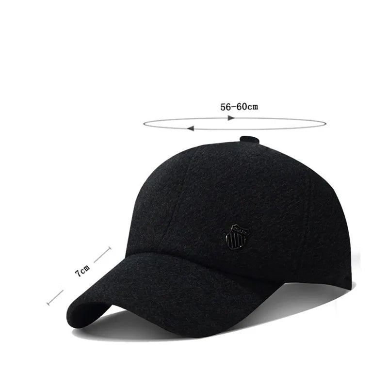 New Men Winter Thickened Ear Protection Baseball Caps