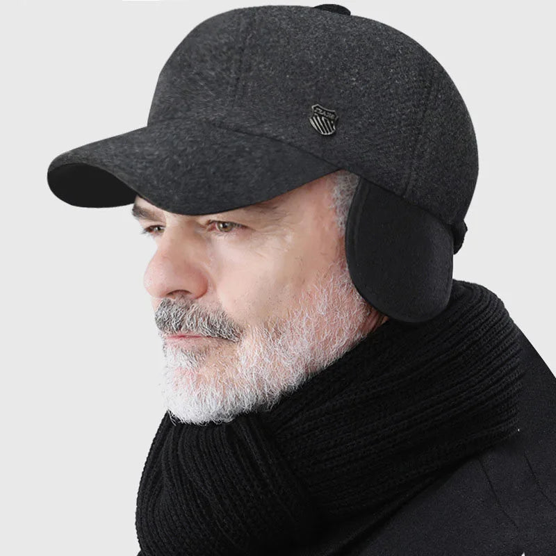 New Men Winter Thickened Ear Protection Baseball Caps