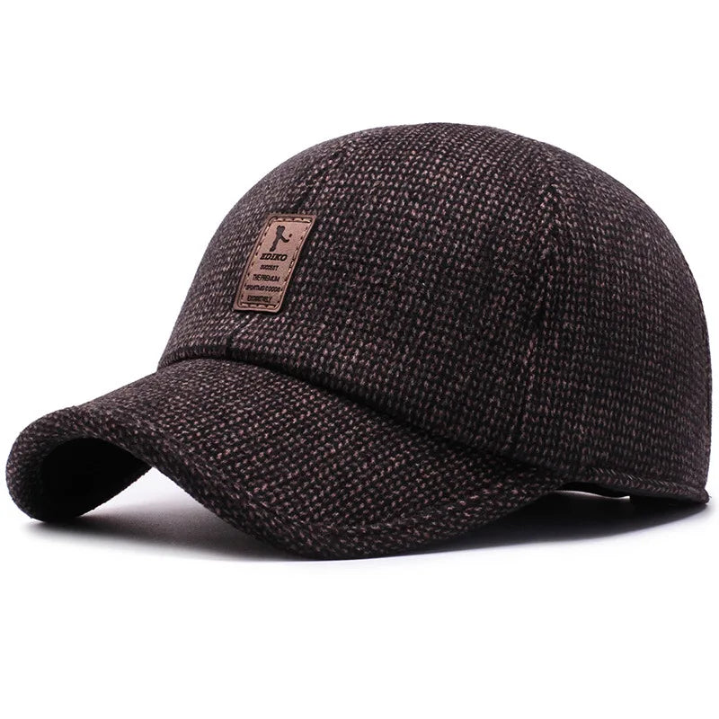 New Men Winter Thickened Ear Protection Baseball Caps