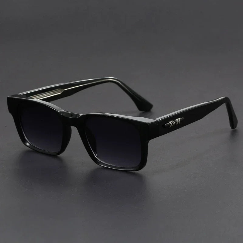 New Men's Advanced Ultra Light Coarse Frame Fashion Square Sunglasses