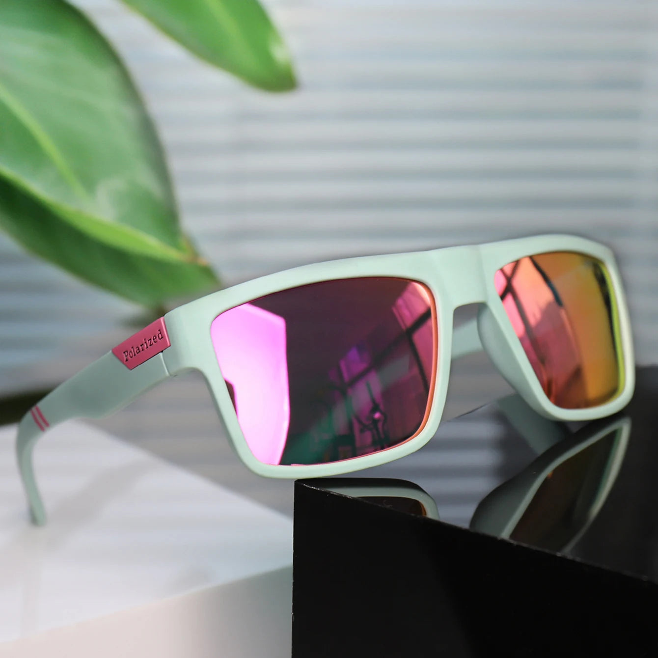 TAMWY Polarized Sports Sunglasses – Premium UV Protection for Cycling, Running &amp; Outdoor Adventures | Unisex Square Design