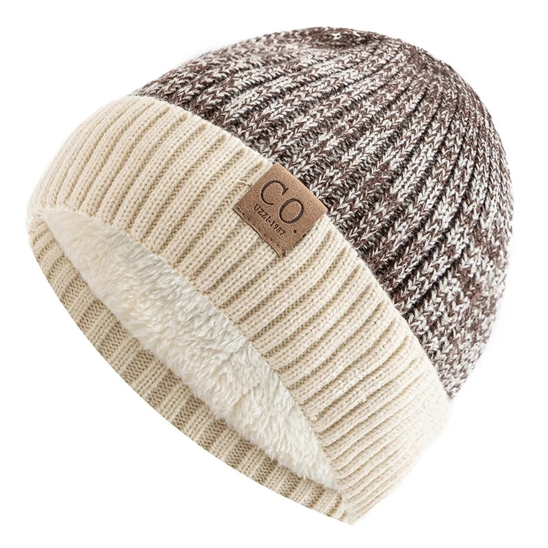 New Winter Hats Women and men Fashion Warm Beanie Cap Casual Winter Knitted Hats