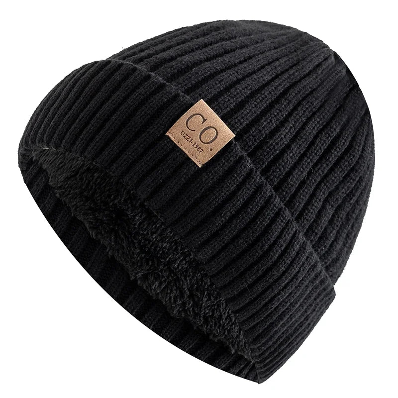 New Winter Hats Men And Women Fashion Warm Beanie Cap Casual Winter Knitted Hats