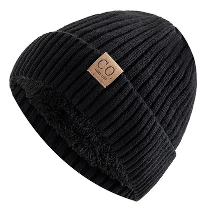 New Winter Hats Women and men Fashion Warm Beanie Cap Casual Winter Knitted Hats
