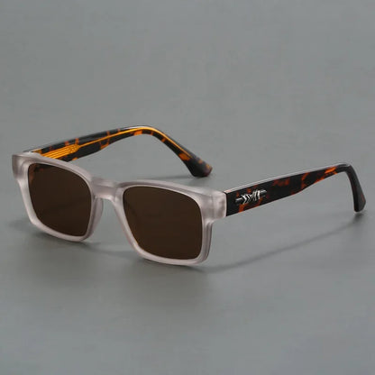 New Men's Advanced Ultra Light Coarse Frame Fashion Square Sunglasses