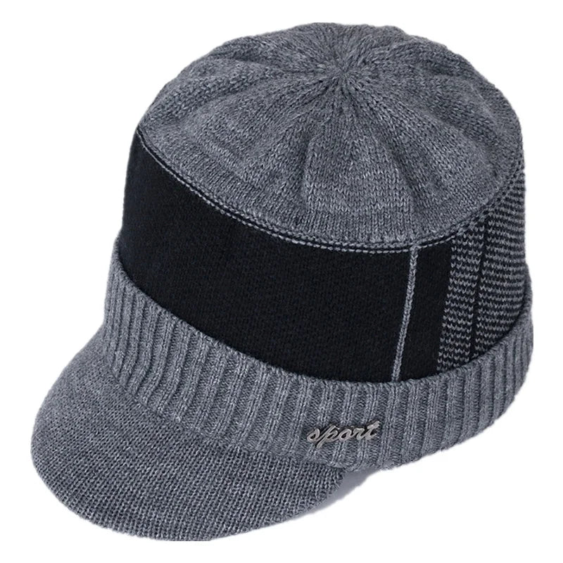 Hats For Men Women Winter Beanie  Sports Label Thicken Winter