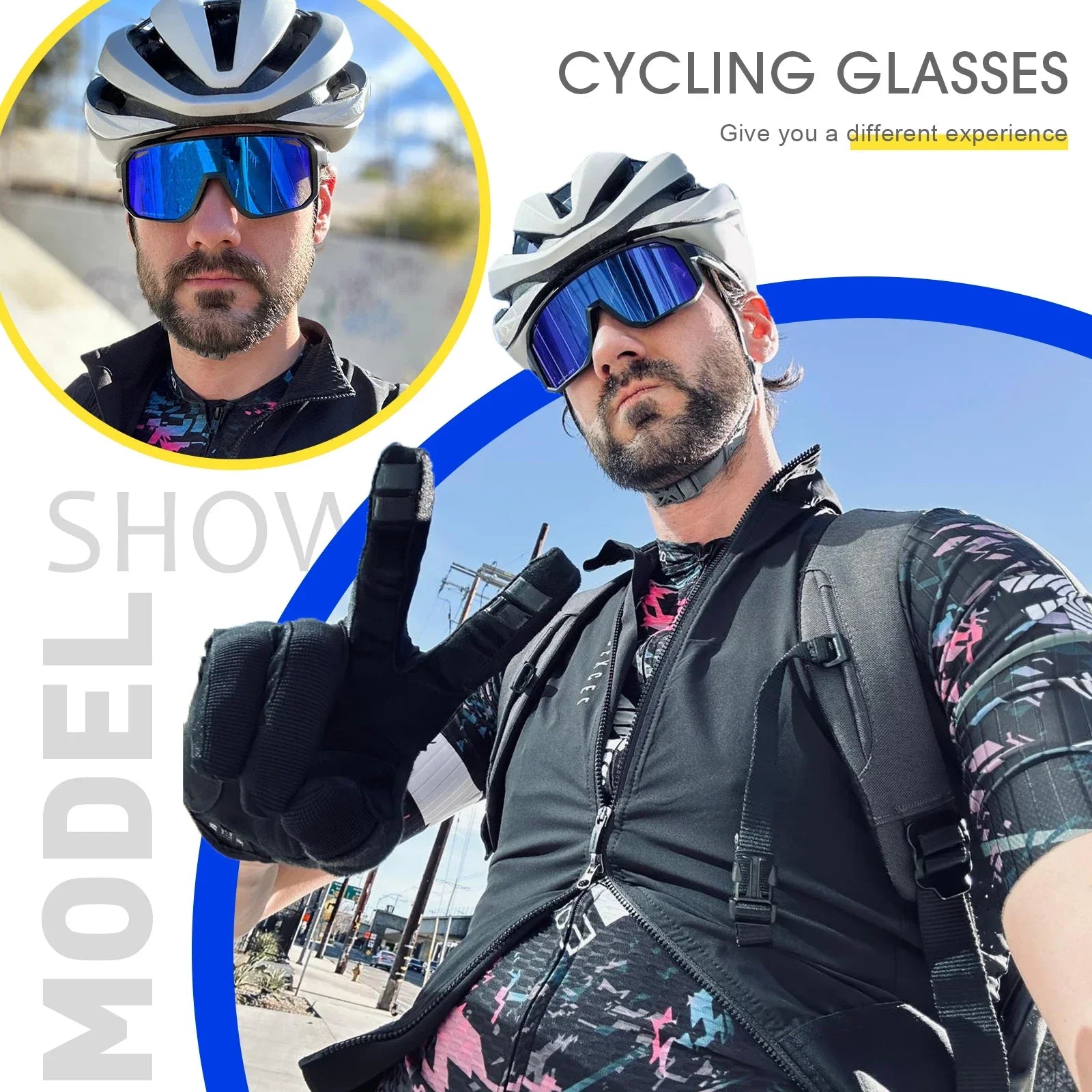 for Men and Women Baseball Glasses Bike MountainBicycle Hiking Camping Golf Sunglasses Sport Protection Glasses