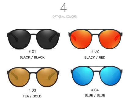 New Sunglasses Driving Glasses Polarized Sunglasses Men Women Round Box Outdoor Fishing Riding Mirror Motorcycle Running Travel
