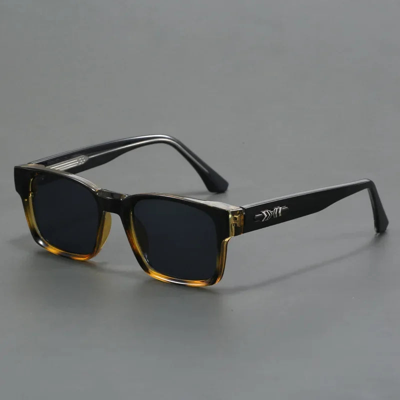 New Men's Advanced Ultra Light Coarse Frame Fashion Square Sunglasses