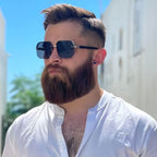 Men's Metal Sunglasses Square Personality Retro Fashion Outdoor Sports Eyeglasses