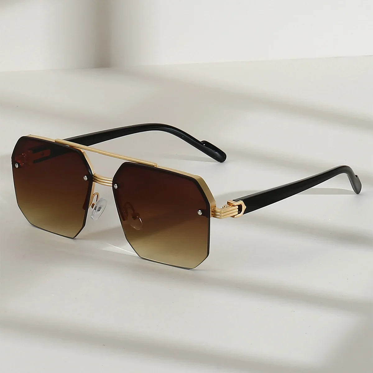 Men's Metal Sunglasses Square Personality Retro Fashion Outdoor Sports Eyeglasses