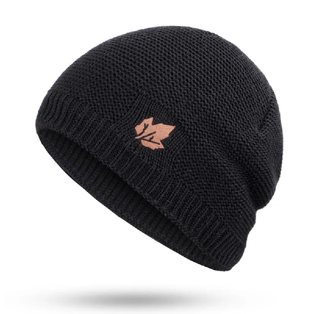 New winter knit hats men's and women's outdoor warm thickening