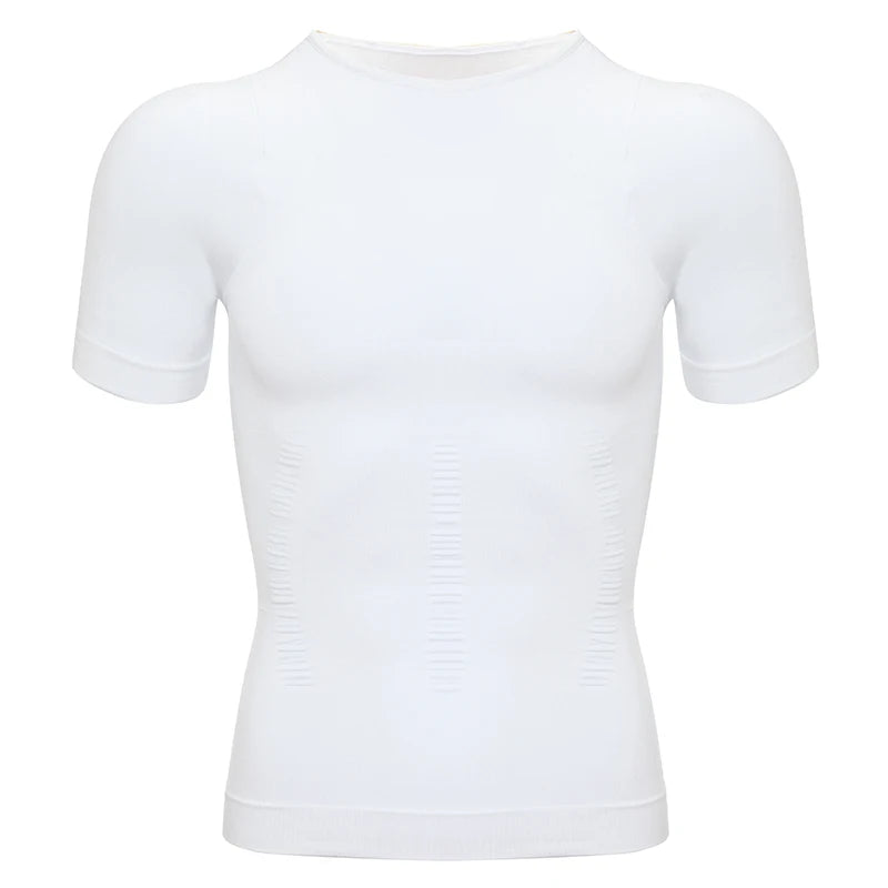 Men Weight Loss Shapewear T-Shirt Body Shaper Slimming Compression Shirts Gynecomastia Undershirt Waist Trainer Muscle