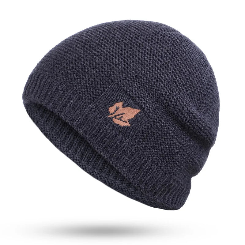 New winter knit hats men's and women's outdoor warm thickening