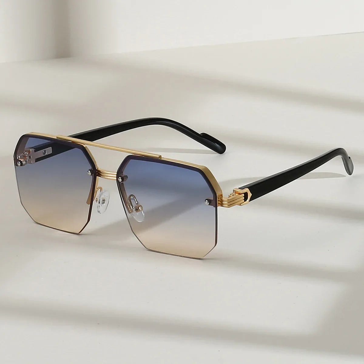 Men's Metal Sunglasses Square Personality Retro Fashion Outdoor Sports Eyeglasses