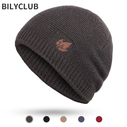 New winter knit hats men's and women's outdoor warm thickening