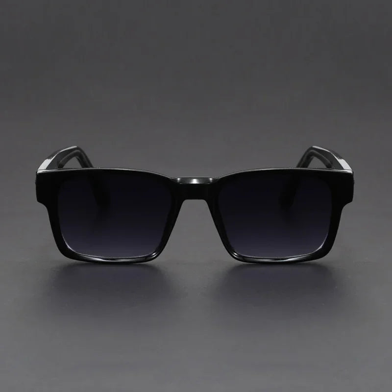 New Men's Advanced Ultra Light Coarse Frame Fashion Square Sunglasses