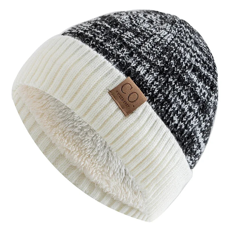 New Winter Hats Men And Women Fashion Warm Beanie Cap Casual Winter Knitted Hats