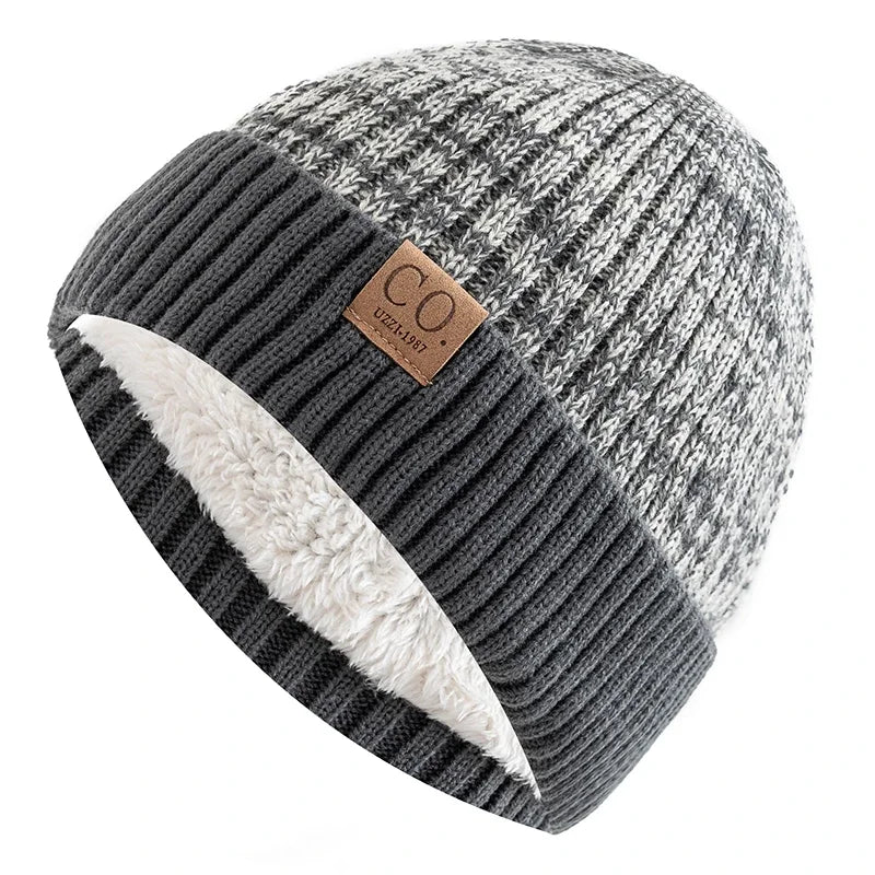 New Winter Hats Men And Women Fashion Warm Beanie Cap Casual Winter Knitted Hats