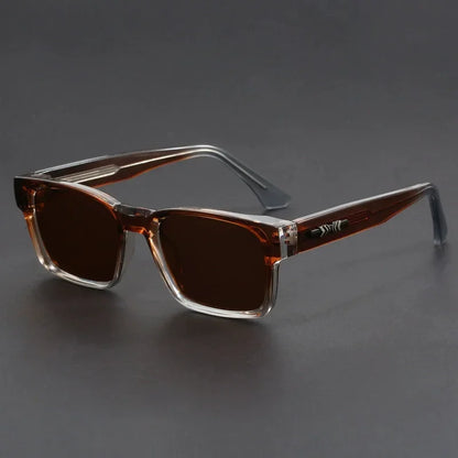 New Men's Advanced Ultra Light Coarse Frame Fashion Square Sunglasses