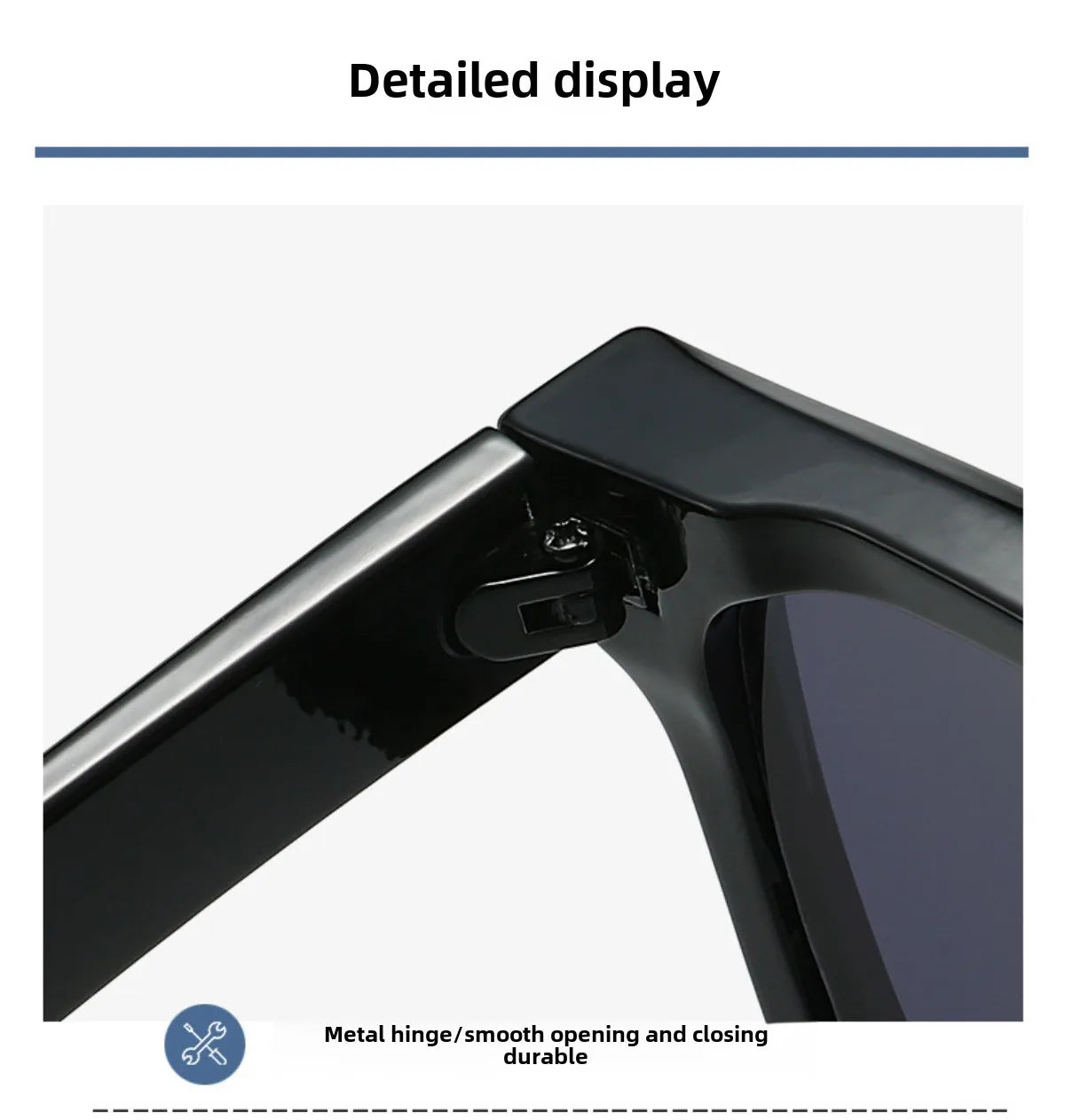 Set of men's retro square frame high-end fashion trendy glasses