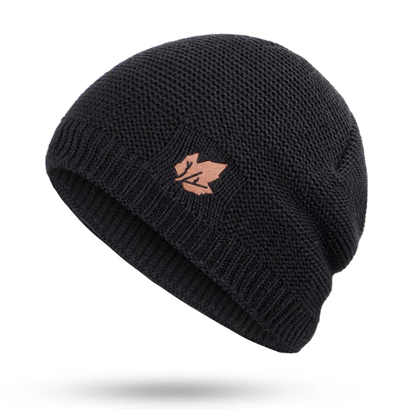 New winter knit hats men's and women's outdoor warm thickening