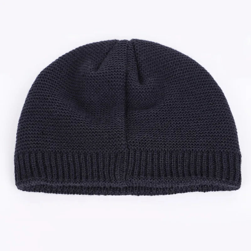 New winter knit hats men's and women's outdoor warm thickening