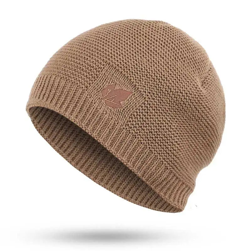 New winter knit hats men's and women's outdoor warm thickening
